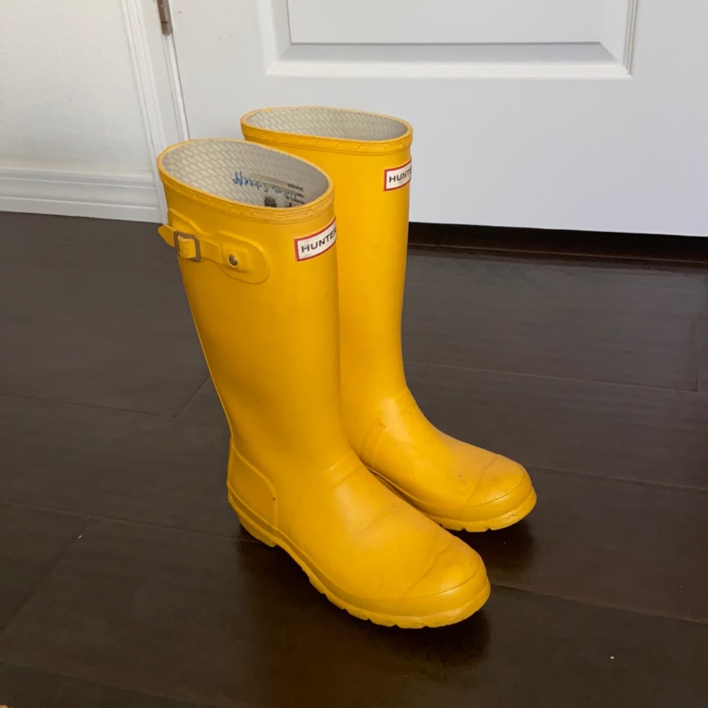Yellow Hunter Boots